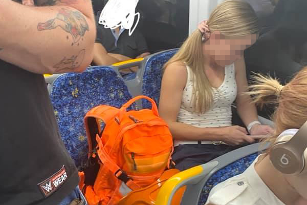 Article image for Selfish train passenger saves seat while elderly woman forced to stand