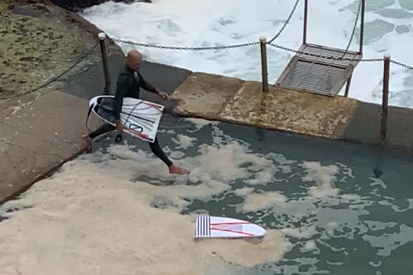 WATCH | Wipeout! Champion surfer Kelly Slater snaps his board