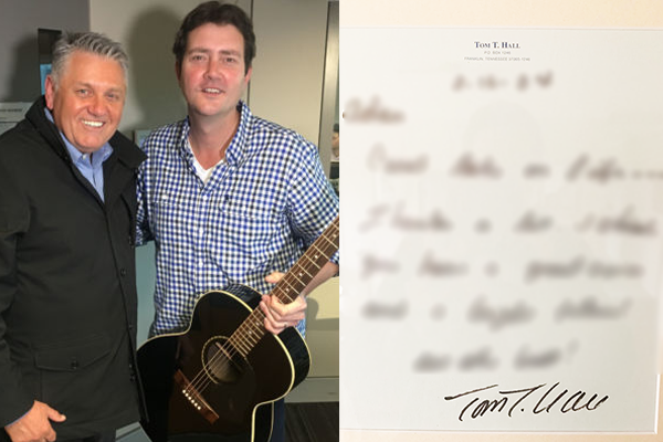 Article image for Country artist reveals his special encounter with music legend