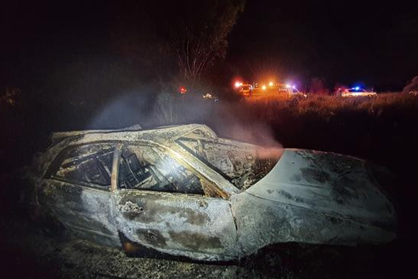 Article image for Driver thrown from vehicle in fiery car crash