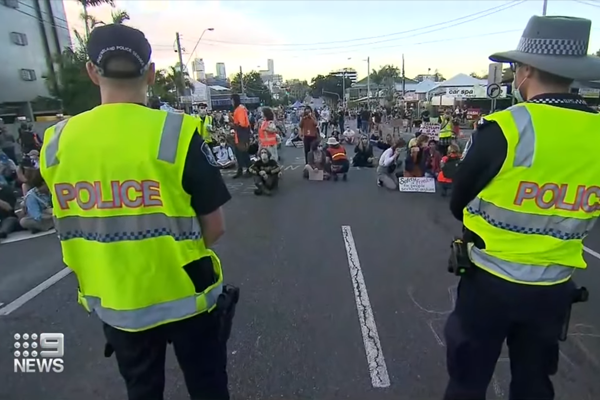 Story Bridge refugee protest deemed illegal