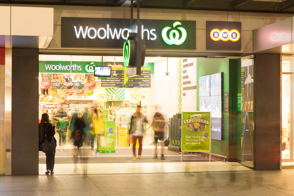 The futuristic new team member in a Queensland Woolies store