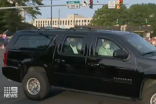 Article image for ‘He sends the wrong message’: Presidential motorcade attracts criticism