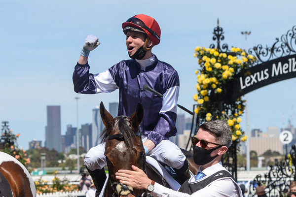 Article image for Relaxed rhythm ‘paid dividends’ for Twilight Payment jockey Jye McNeil