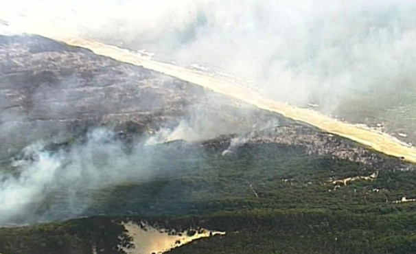 Article image for Calls for full inquiry into Fraser fire after water bombing plane sits idle