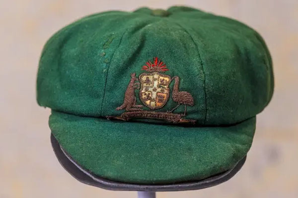 Sir Donald Bradman’s first baggy green up for auction