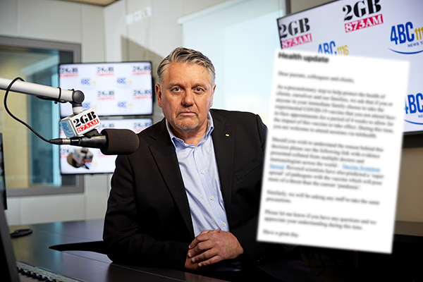 Article image for Ray Hadley slams ‘lunatic fringe’ speech pathologist for shocking email to clients
