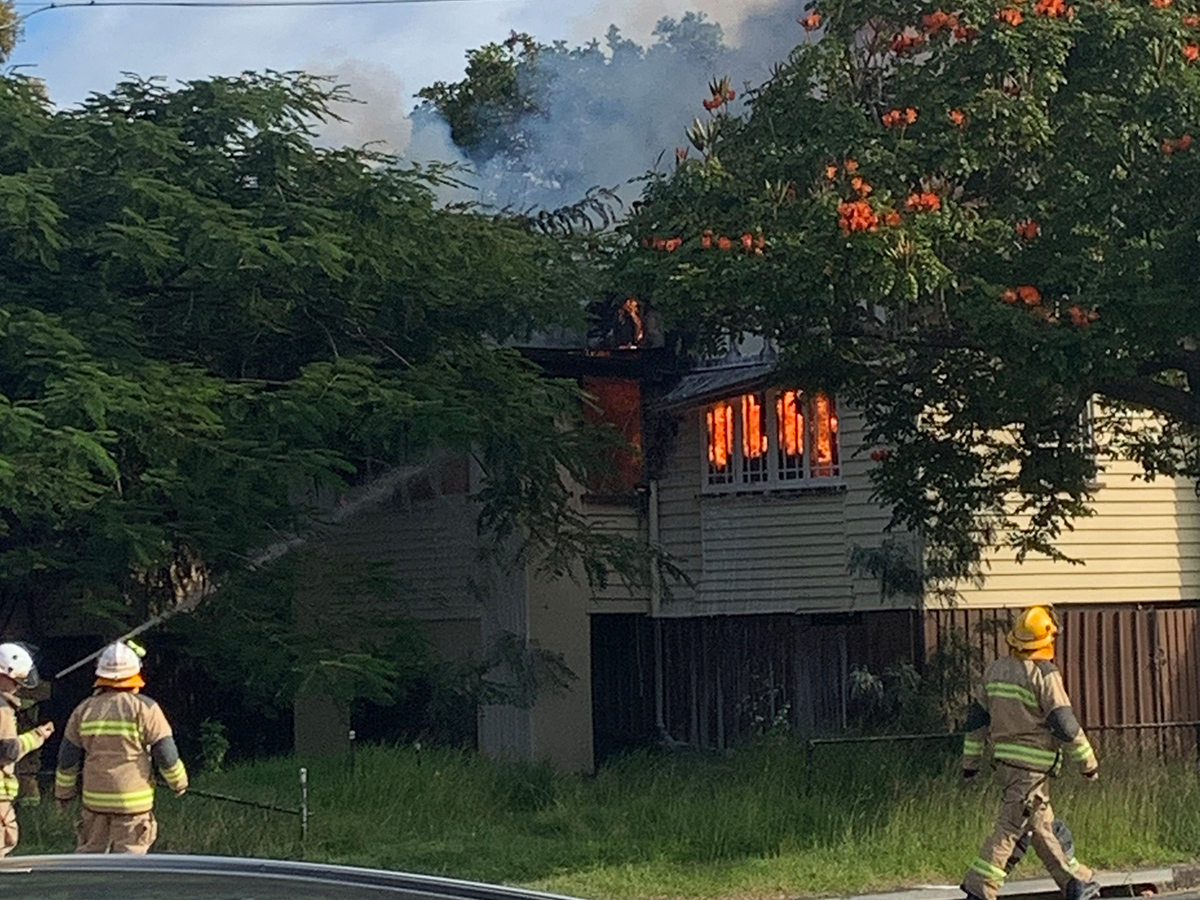 Article image for Hamilton house goes up in flames in suspected arson attack