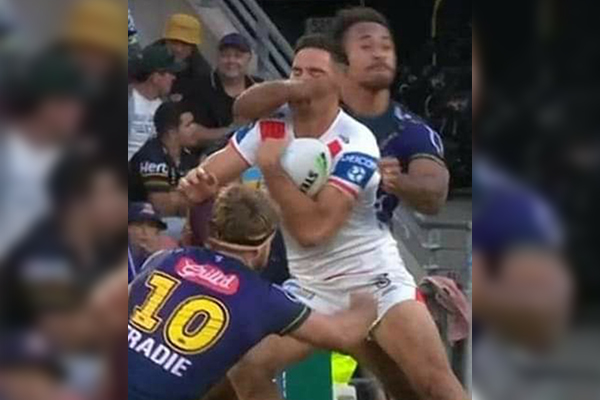Article image for Ray Hadley highlights another questionable NRL tackle amid promise of crackdown
