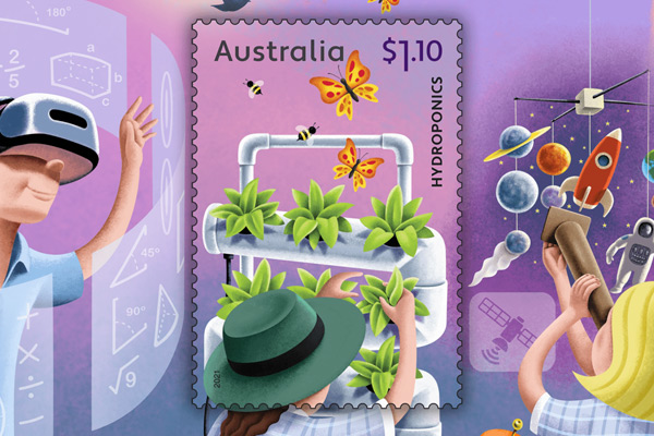 From hobby to hydroponics: Australia Post launches collection for young scientists