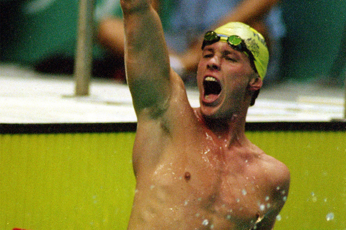 Article image for Kieren Perkins admits he still has to pinch himself over famous lane eight win