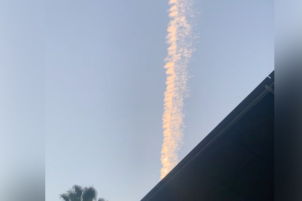 Article image for ‘What is it?’: Brisbanites spot a ‘bizarre’ stream in the sky!