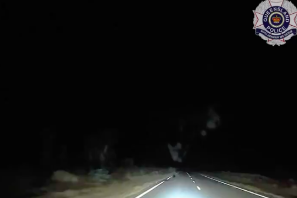 Article image for What a sight! Police dashcam captures an astronomical delight
