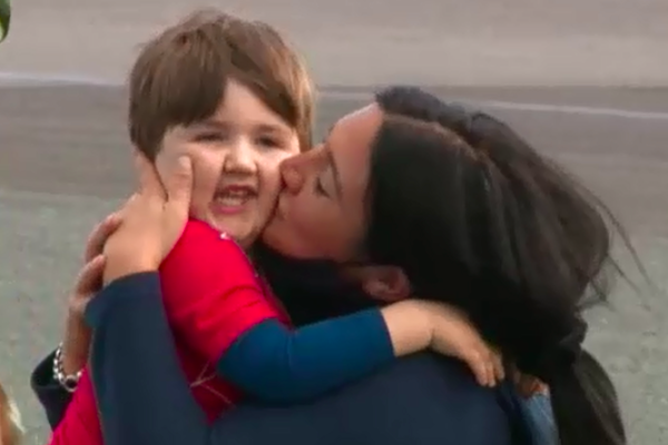 Article image for Three-year-old Memphis arrives home to a warm reception