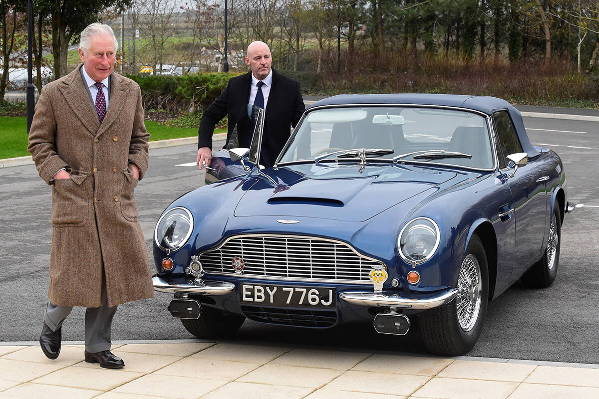 Article image for Prince of Wales reveals beloved Aston Martin powered by wine and cheese