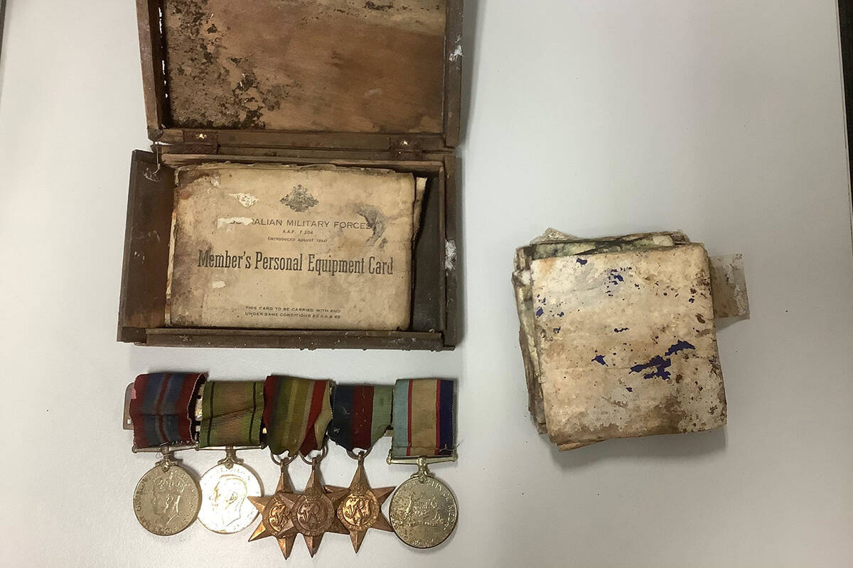 Article image for Veteran’s ‘treasured’ war medals returned to family after decades underground