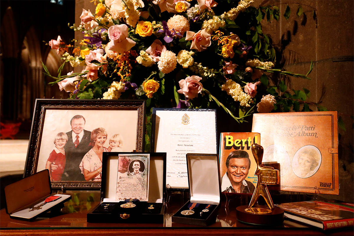 Article image for ‘It was beyond an honour’: Letters from Bert Newton’s children read aloud at state funeral 
