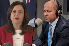 ‘Are you telling her?’: Treasurer quizzed over Qld Premier’s PCR rules 