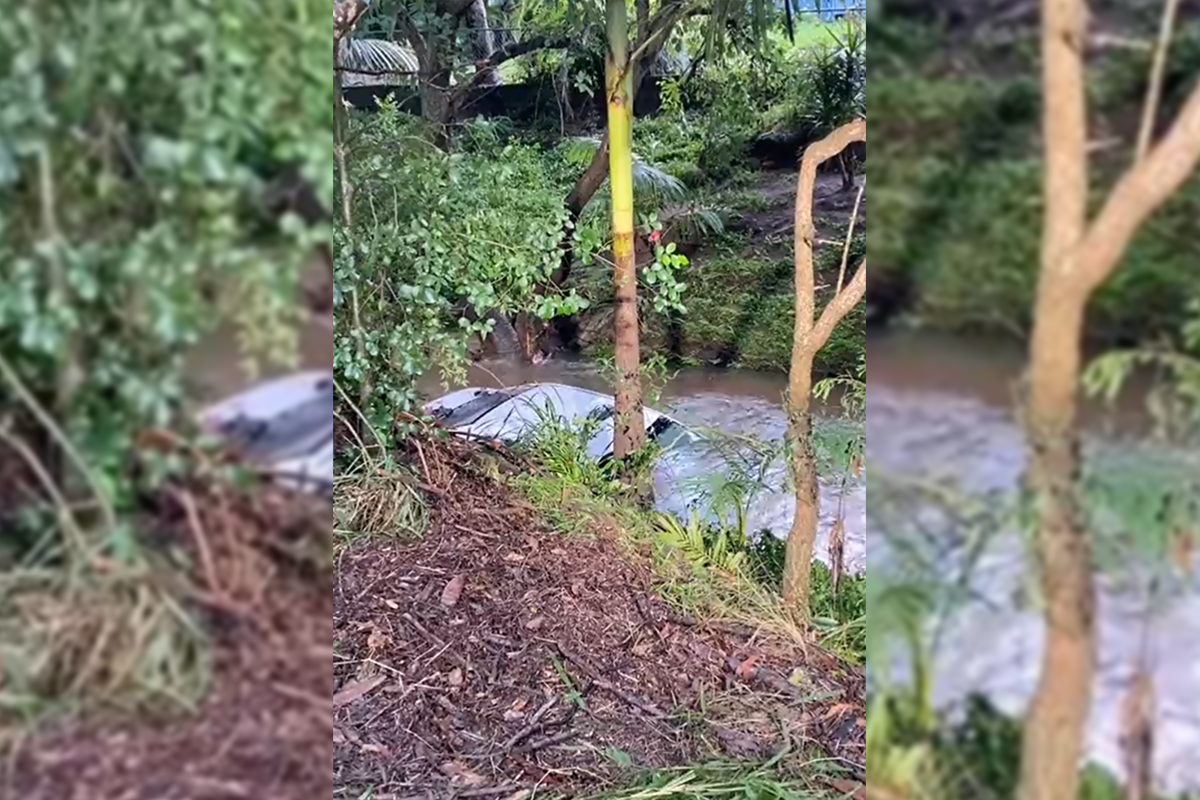 Woman dies after car swept into creek at Aspley