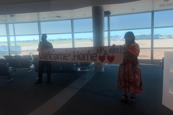 welcome home sign