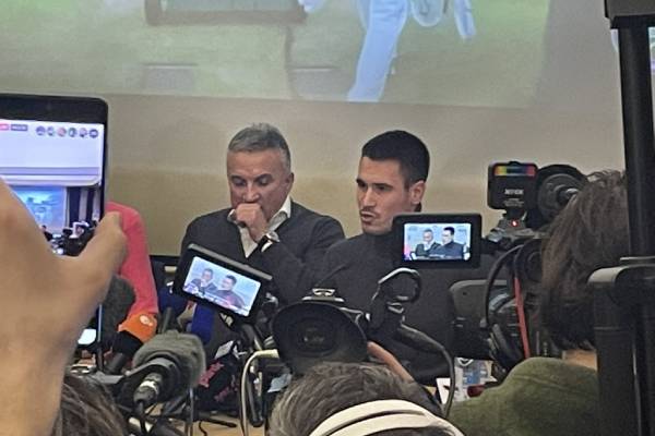Article image for Novak Djokovic’s family abruptly end Belgrade press conference
