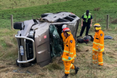 Car carrying PM’s security detail crashes on Tasmanian road 