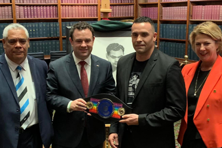 Indigenous boxer posthumously awarded belt, seven decades on