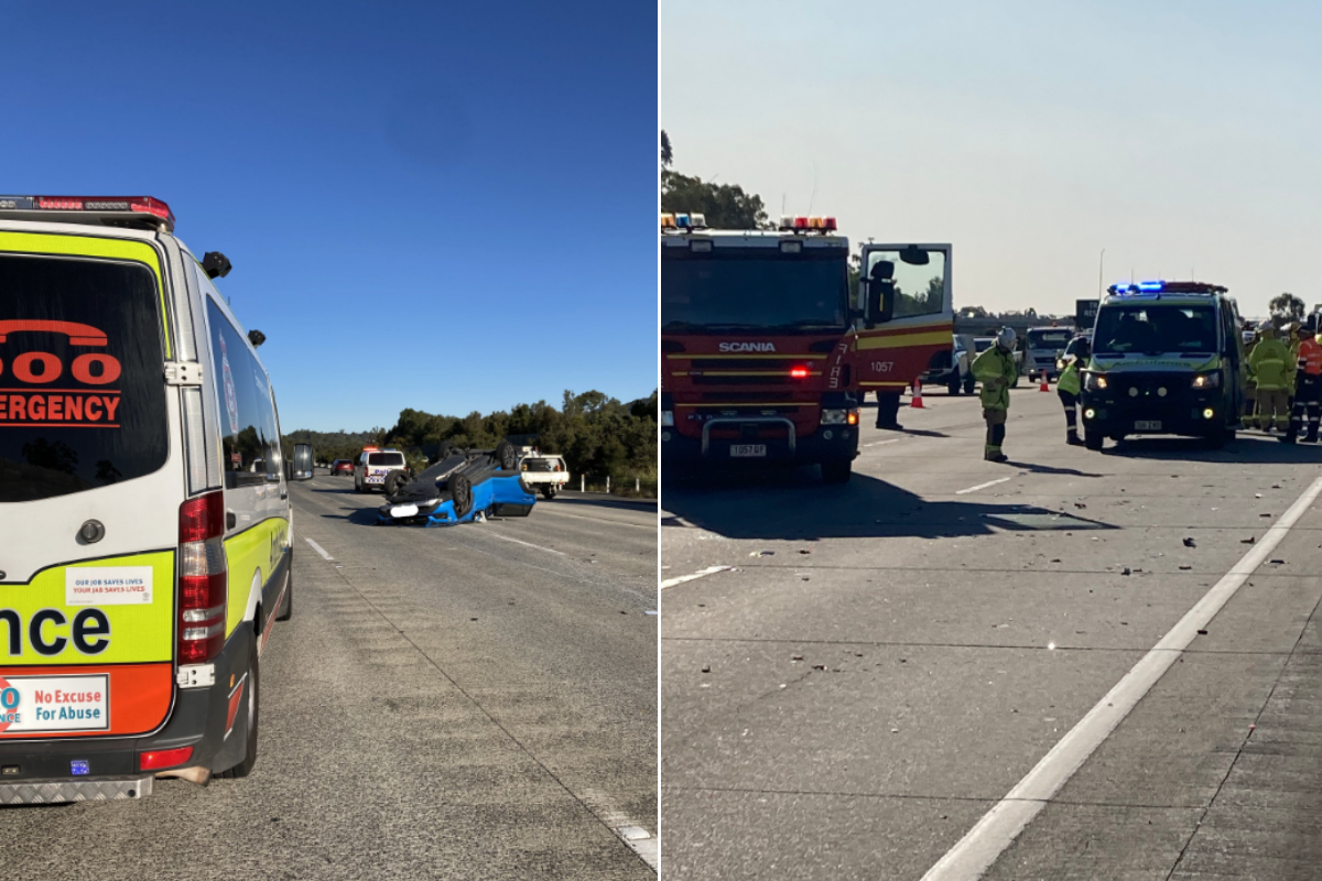 Article image for Long delays for the afternoon peak after car rollover on M1