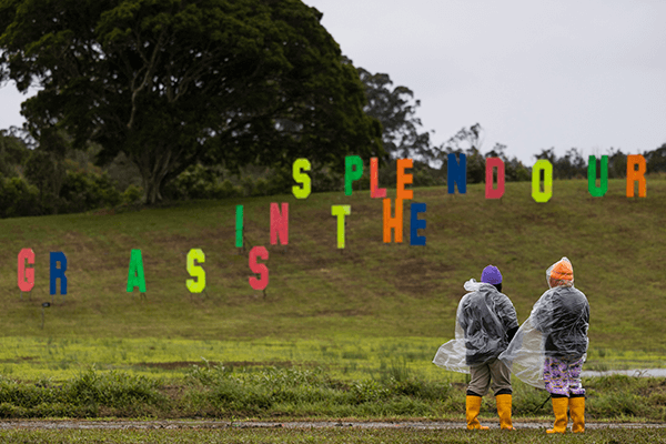 Article image for Chaos at Splendour in the Grass as rain forces organisers to can Friday acts