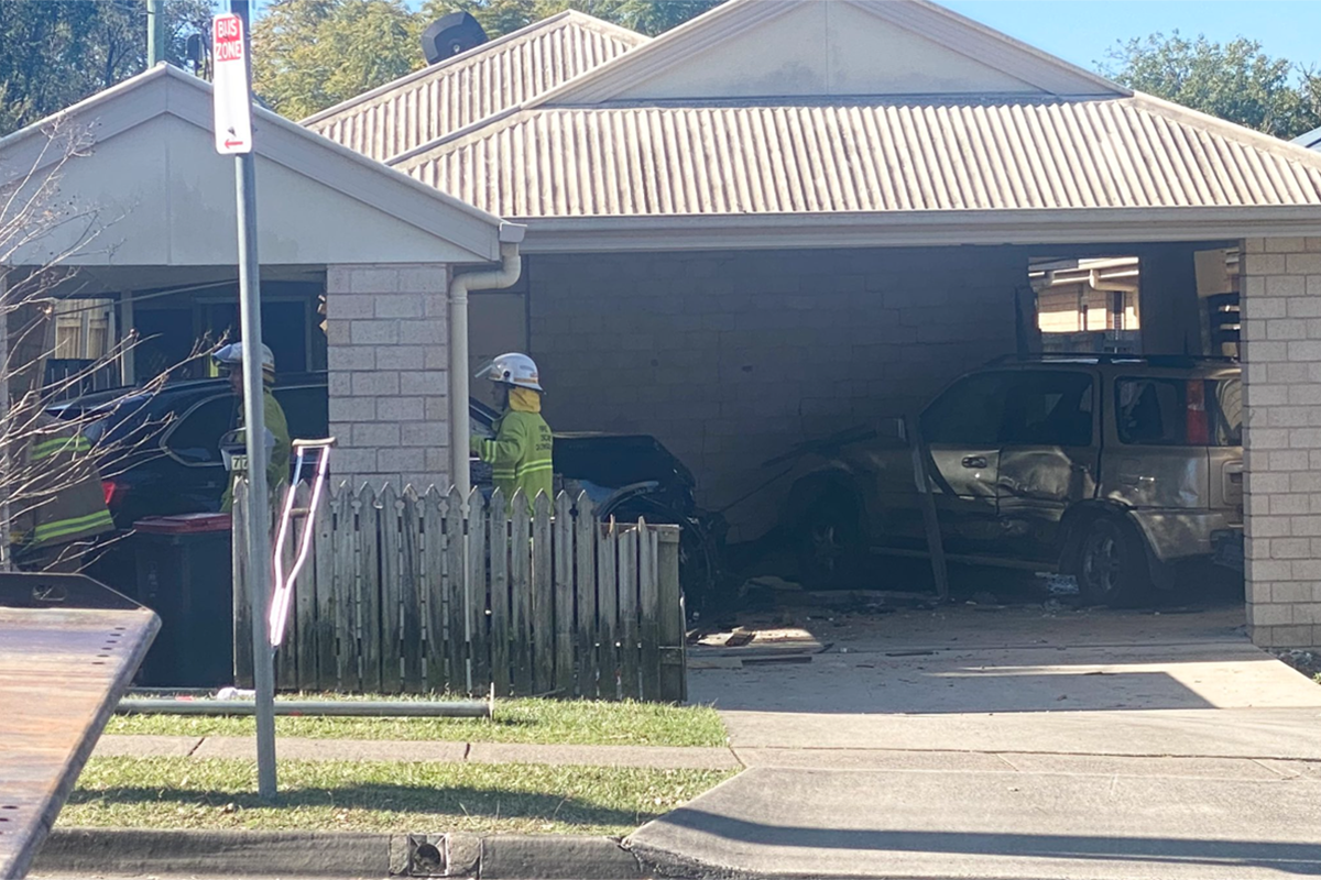 Article image for BREAKING | Seven teens arrested after BMW allegedly ploughs into Oxley house