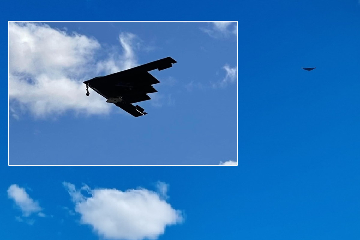 Magnificent sight!': US stealth bombers spotted in QLD's skies