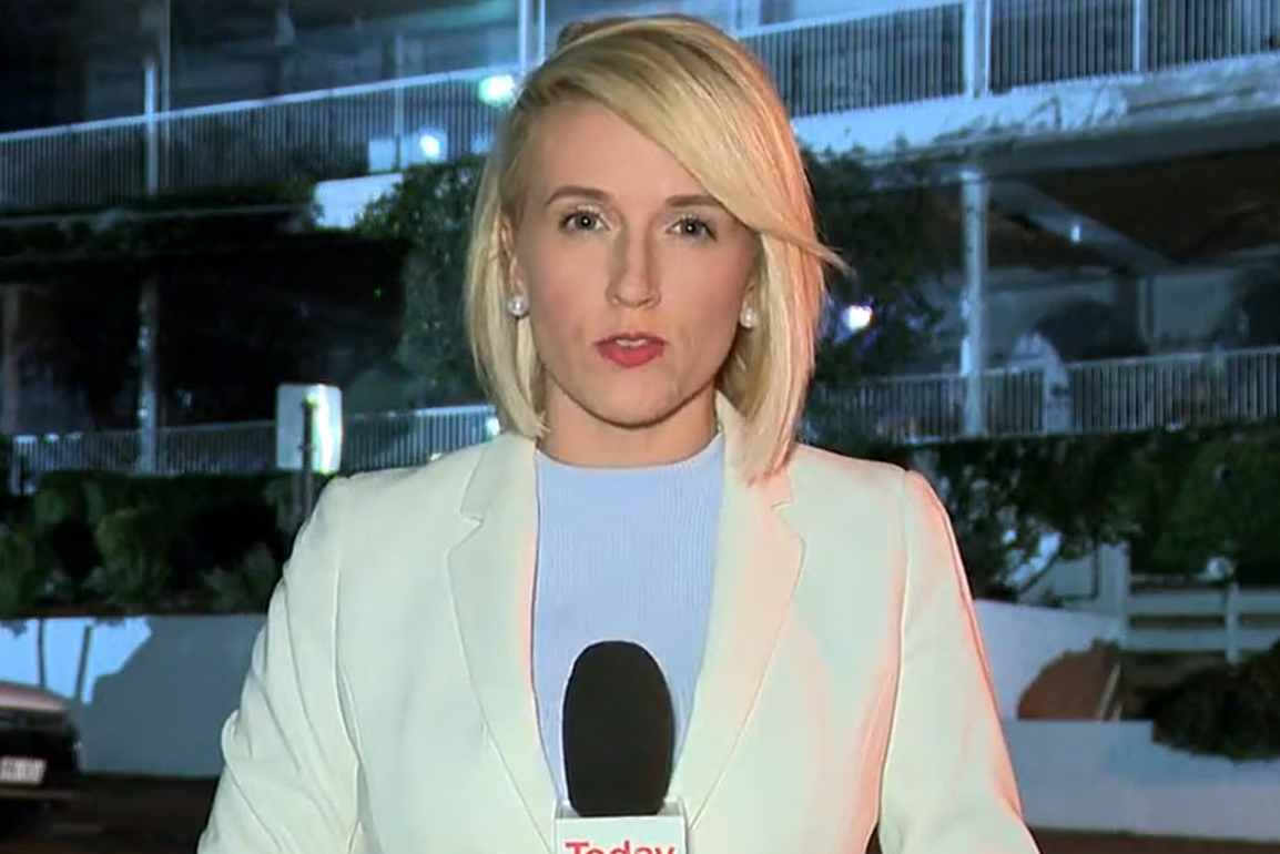 Article image for Breenie crashes 9News reporter’s live cross in West End