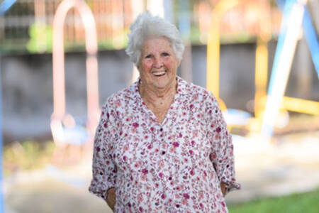 Dell Rathbone puts the cap on her red pen after 70 years