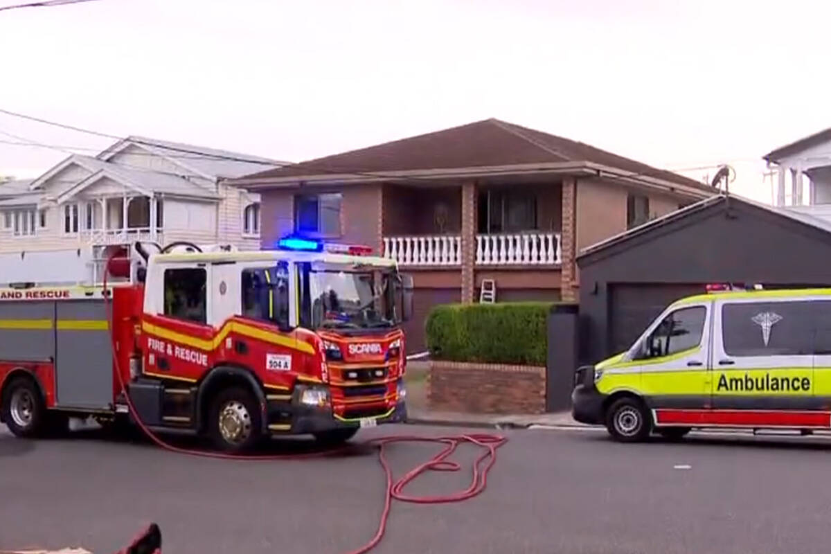 Article image for Man fighting for life after alleged stabbing, fire at Grange home
