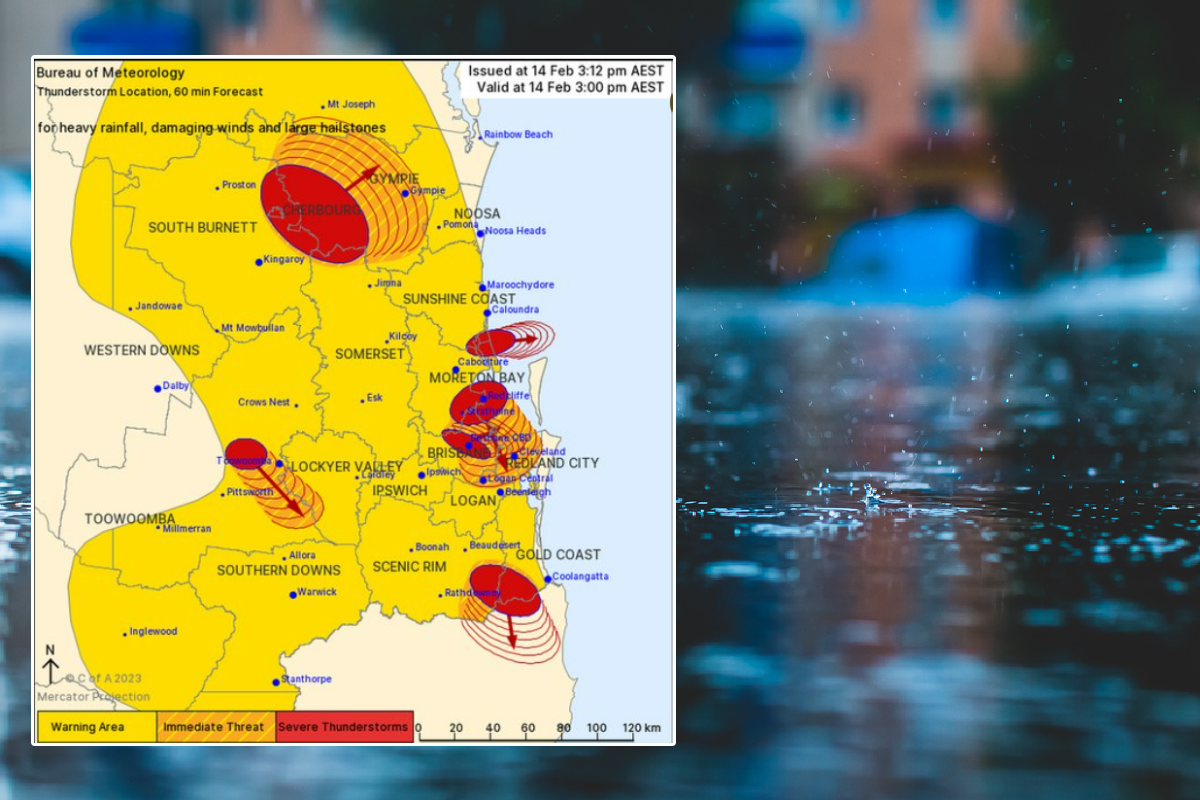 Article image for Thousands without power, traffic chaos as storms lash Brisbane