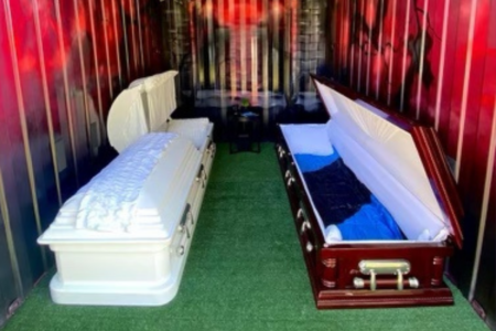 Would you spend a night in a coffin?