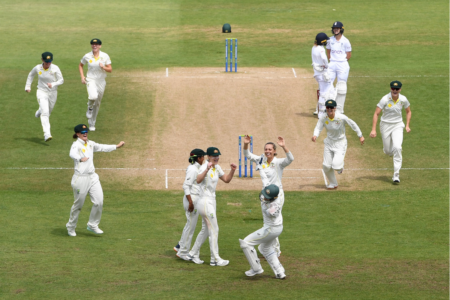 The Australian Women have won the Ashes test match!
