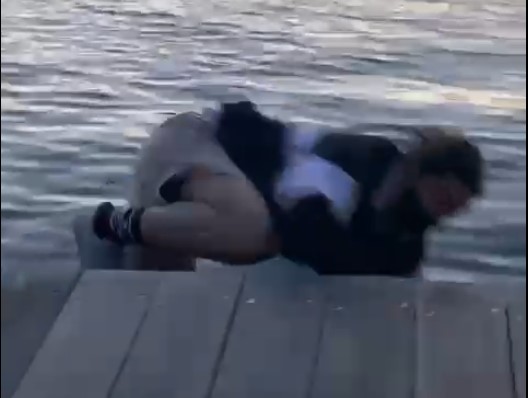 Article image for Prank gone wrong: Radio producer takes a plunge into Harbour