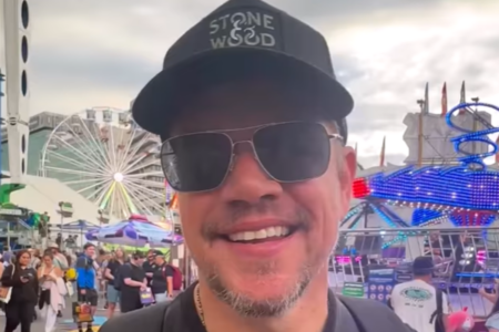 Superstar Matt Damon spotted at the EKKA