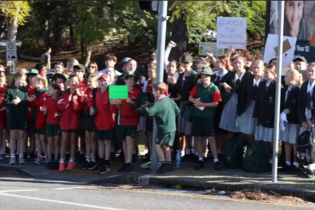 Protest held at St. Pauls after sacking of Headmaster