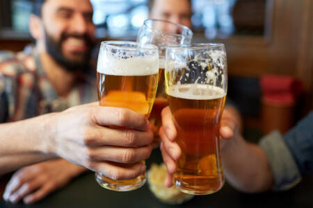 Aussies vibing vino over a classic keg