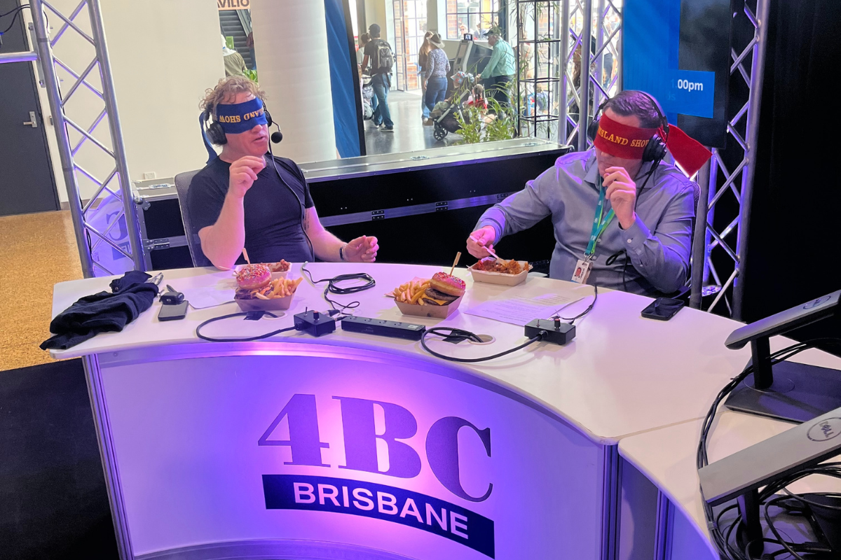4bc Richo's Recipes and a blindfolded taste test - LIVE from the Ekka - 4BC