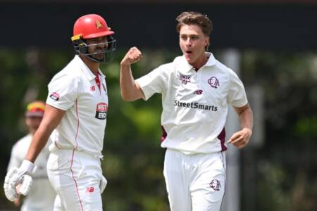 21-year-old Queensland quick makes history with five-fa in Sheffield Shield debut