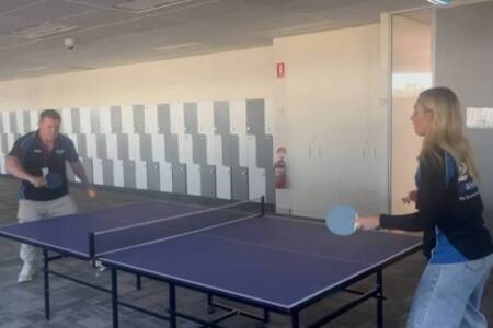 Gallen v Allana – The Continuous Call Team’s Table Tennis Challenge