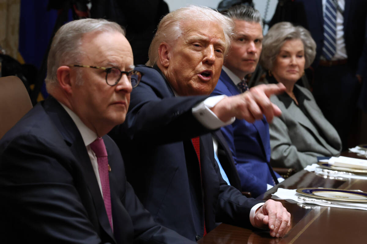 Article image for ‘I don’t like you either’: Trump and Albanese meeting a huge success despite Kevin Rudd humiliation